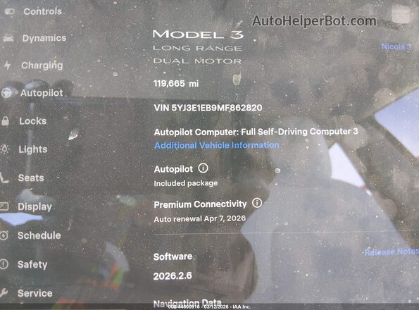 5YJ3E1EB9MF862820 2021 TESLA MODEL 3 Blue Rear seats view