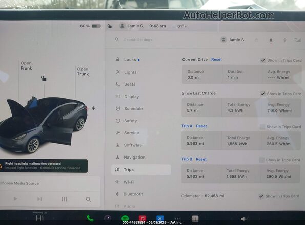 5YJ3E1EB9MF924281 2021 TESLA MODEL 3 Gray უკანა სავარძლების ხედი