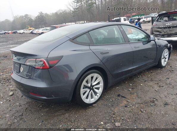 5YJ3E1EB9MF924281 2021 TESLA MODEL 3 Gray უკანა მარჯვენა