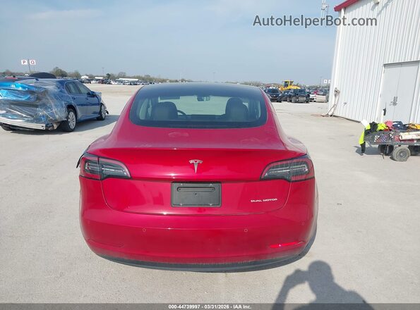 5YJ3E1EB9NF360813 2022 TESLA MODEL 3 Red 