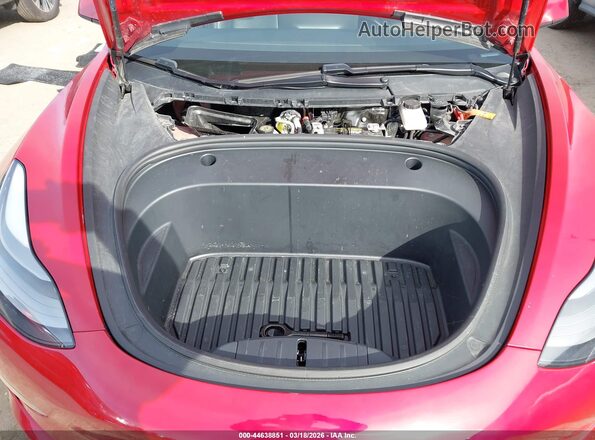 5YJ3E1EBXMF013165 2021 TESLA MODEL 3 Red Հետևի տեսք