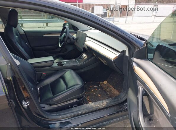 5YJ3E1EBXMF050622 2021 TESLA MODEL 3 Black წინა სალონის ხედი