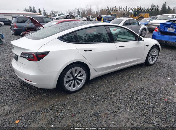 5YJ3E1EBXMF073964 2021 TESLA MODEL 3 White Tył prawy