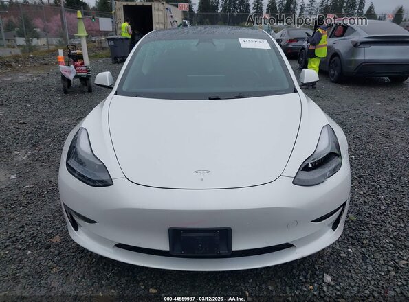 5YJ3E1EBXMF073964 2021 TESLA MODEL 3 White Widok zestawu wskaźników