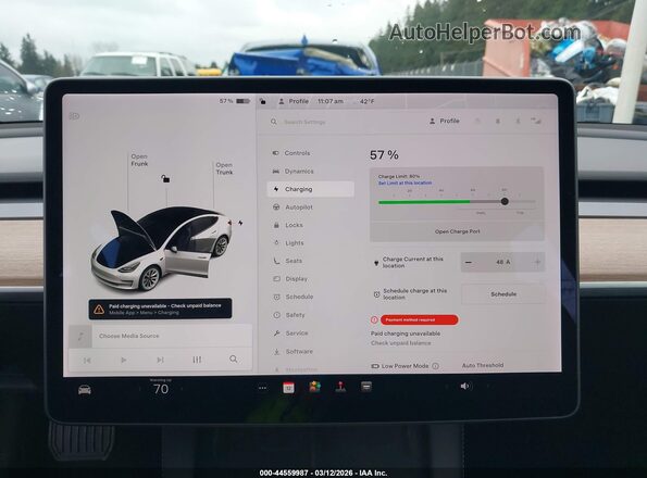 5YJ3E1EBXMF073964 2021 TESLA MODEL 3 White 
