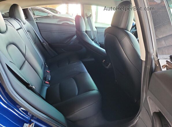 5YJ3E1EBXMF876841 2021 TESLA MODEL Синий Вид задних сидений