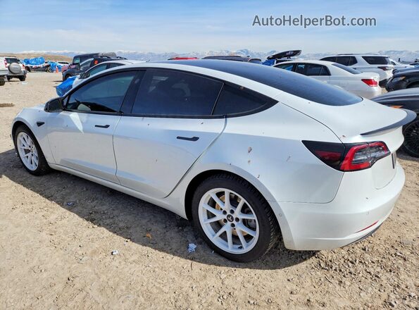 5YJ3E1EBXMF902077 2021 TESLA MODEL White Tył lewy