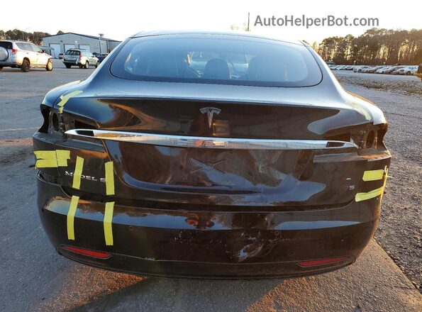 5YJSA1E14HF213978 2017 TESLA MODEL Black Вид ззаду