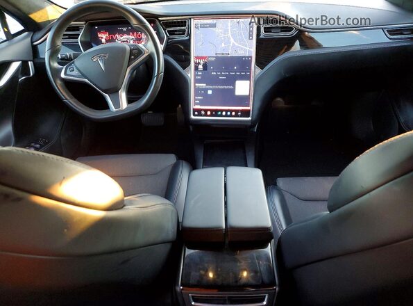 5YJSA1E14HF213978 2017 TESLA MODEL Black Вид панелі приладів