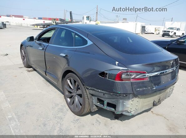 5YJSA1E18HF210971 2017 TESLA MODEL S Серый Задняя левая четверть