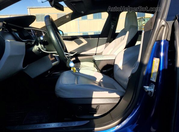 5YJSA1E23GF125074 2016 TESLA MODEL Blue Widok wnętrza z przodu