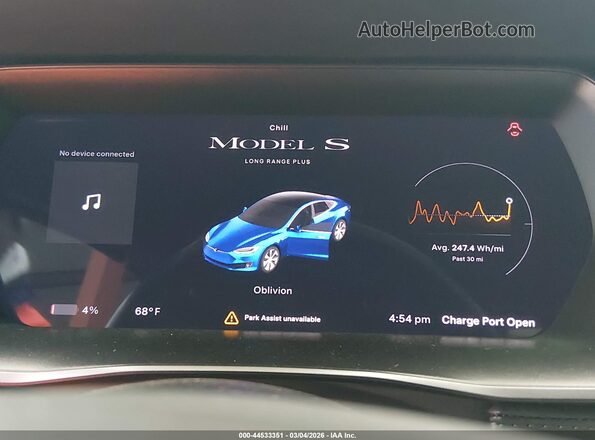 5YJSA1E26LF385219 2020 TESLA MODEL S Blue 