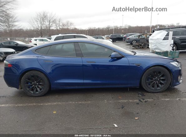 5YJSA1E2XGF138338 2016 TESLA MODEL S Blue უკანა სალონის ხედი