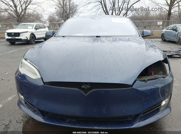 5YJSA1E2XGF138338 2016 TESLA MODEL S Blue ხელსაწყოთა პანელის ხედი