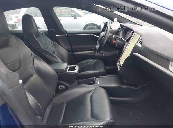 5YJSA1E2XGF138338 2016 TESLA MODEL S Blue წინა სალონის ხედი