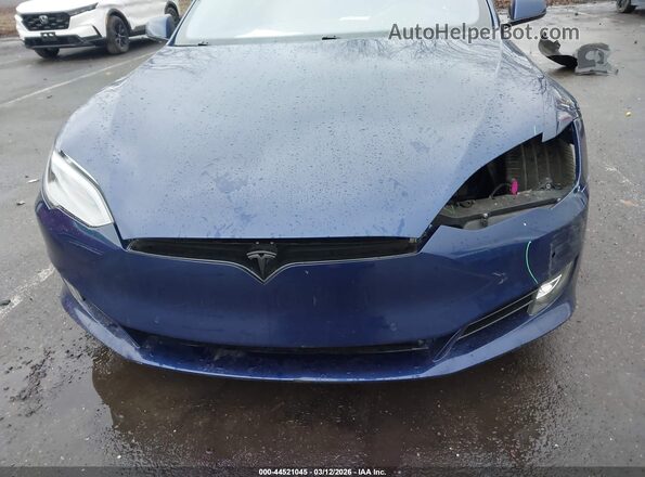 5YJSA1E2XGF138338 2016 TESLA MODEL S Blue წინა ხედი