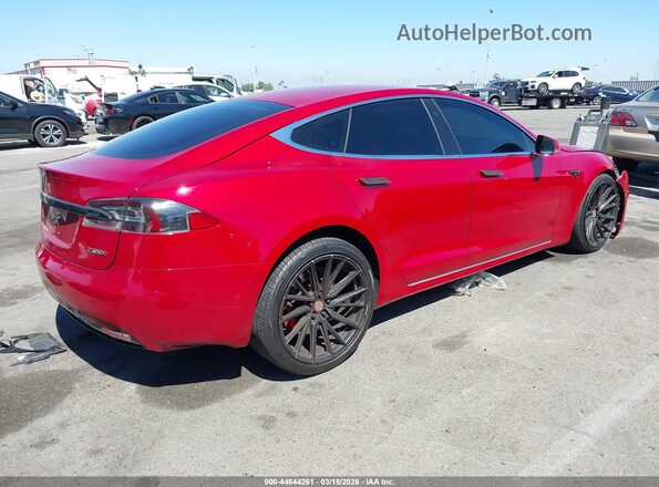 5YJSA1E41GF177658 2016 TESLA MODEL S Красный Задняя правая четверть
