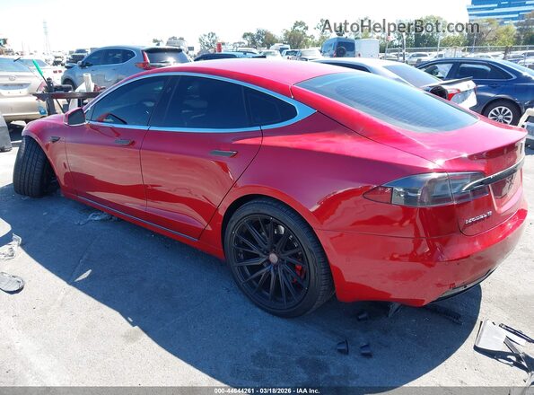 5YJSA1E41GF177658 2016 TESLA MODEL S Красный Задняя левая четверть