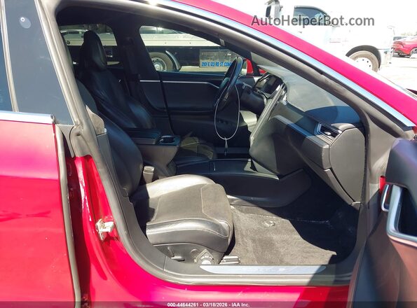 5YJSA1E41GF177658 2016 TESLA MODEL S Красный Вид салона спереди