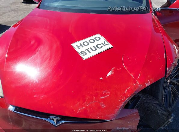 5YJSA1E41GF177658 2016 TESLA MODEL S Красный Вид сзади