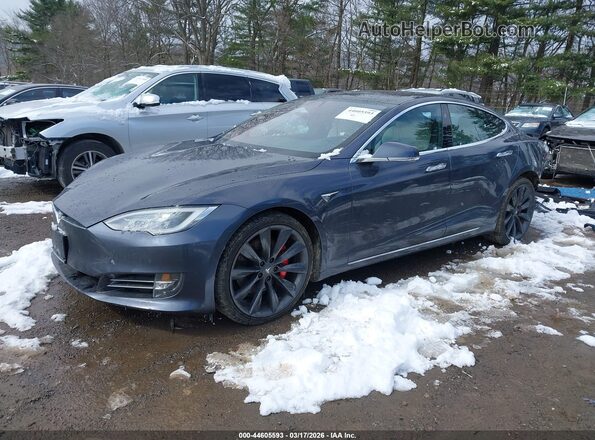 5YJSA1E45LF358630 2020 TESLA MODEL S Gray Vista tres cuartos delantera izquierda