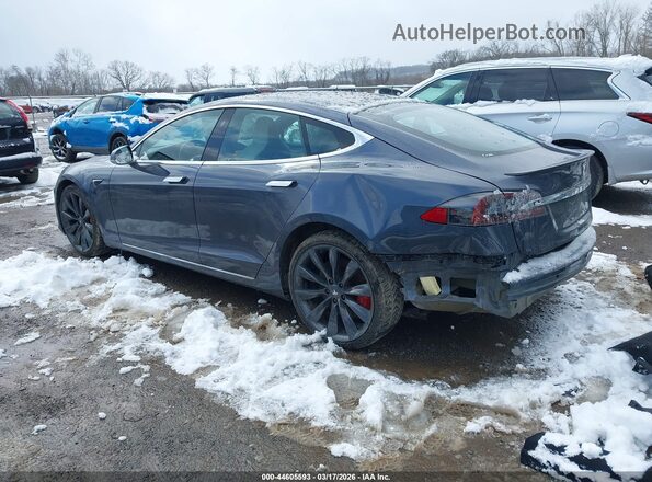 5YJSA1E45LF358630 2020 TESLA MODEL S Gray Trasero izquierdo