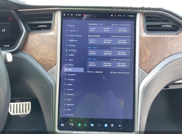 5YJSA1E45LF370163 2020 TESLA MODEL S Gray Vista de los asientos traseros