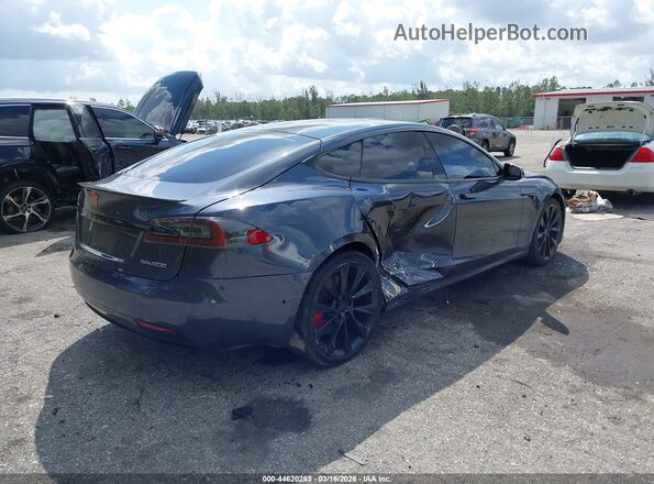 5YJSA1E45LF370163 2020 TESLA MODEL S Gray Trasero derecho