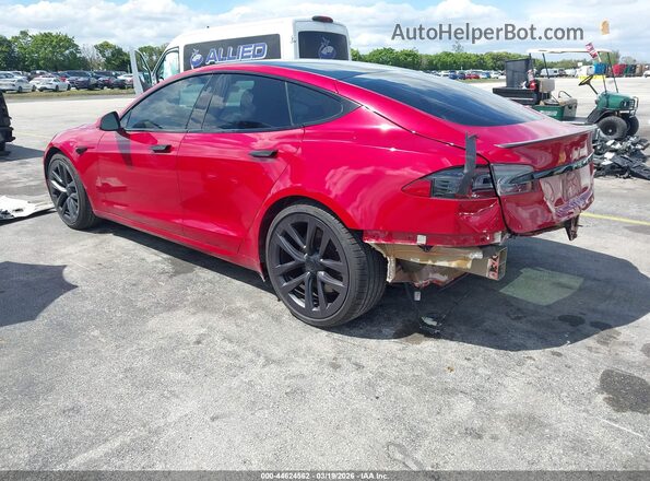 5YJSA1E53MF428801 2021 TESLA MODEL S Red Задня ліва чверть