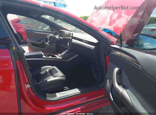 5YJSA1E53MF428801 2021 TESLA MODEL S Red Вид салону спереду