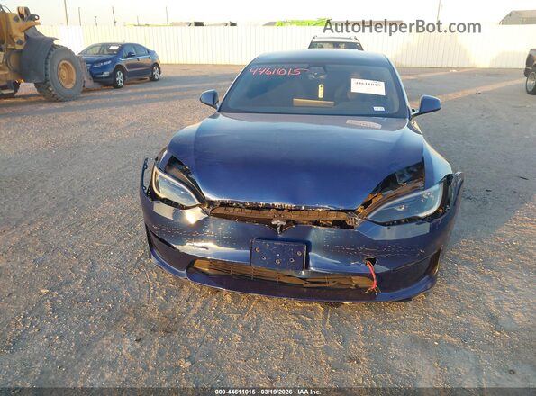 5YJSA1E53PF505431 2023 TESLA MODEL S Blue Widok z przodu