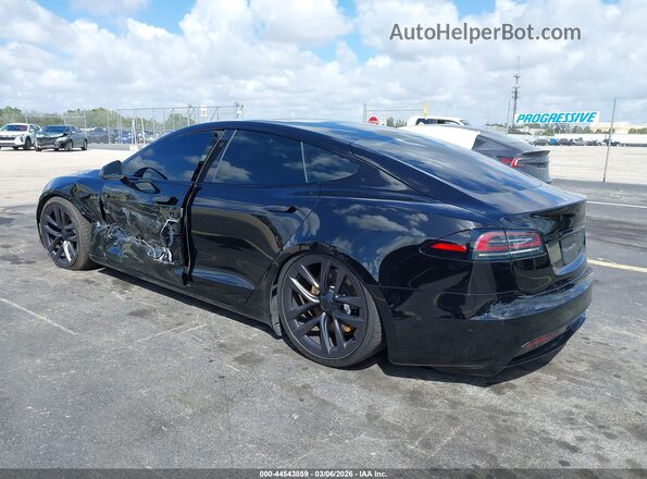 5YJSA1E56NF476942 2022 TESLA MODEL S Черный Задняя левая четверть