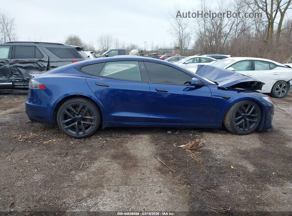 5YJSA1E59MF434540 2021 TESLA MODEL S Blue Vista del cuadro de instrumentos
