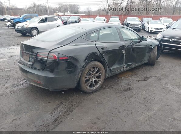 5YJSA1E59NF478751 2022 TESLA MODEL S Черный Задняя правая четверть