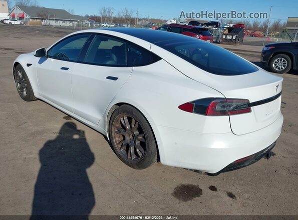 5YJSA1E5XMF447006 2021 TESLA MODEL S White Trasero izquierdo