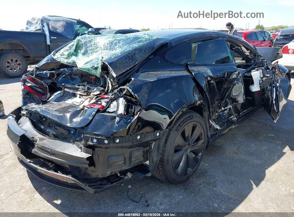 5YJSA1E60NF472071 2022 TESLA MODEL S Черный Задняя правая четверть