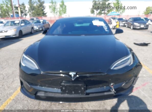5YJSA1E61NF465047 2022 TESLA MODEL S Black წინა პანელის ხედი