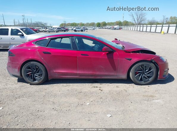 5YJSA1E62TF552985 2026 TESLA MODEL S Red Вид щитка приладів