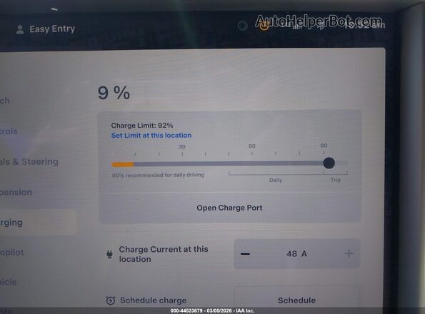 5YJXCAE23KF141591 2019 TESLA MODEL X Черный 