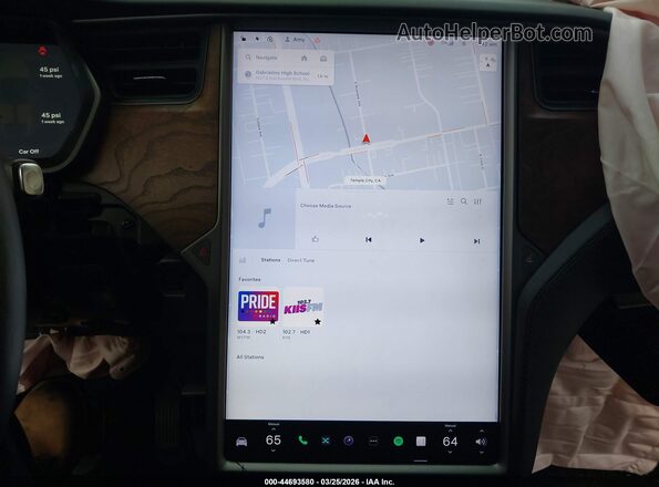 5YJXCAE28KF202045 2019 TESLA MODEL X Black 