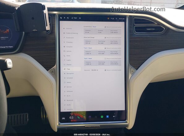 5YJXCAE41GF000964 2016 TESLA MODEL X Серый 