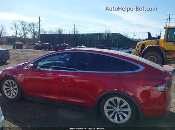 5YJXCBE20GF013287 2016 TESLA MODEL X Red სალონის 360-გრადუსიანი ხედი