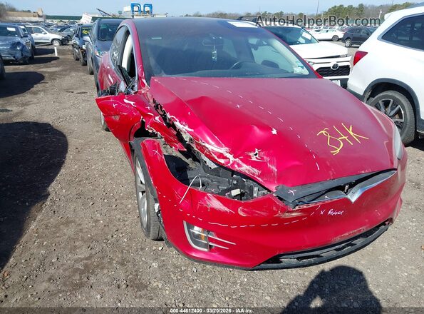 5YJXCBE20GF013287 2016 TESLA MODEL X Red წინა ხედი