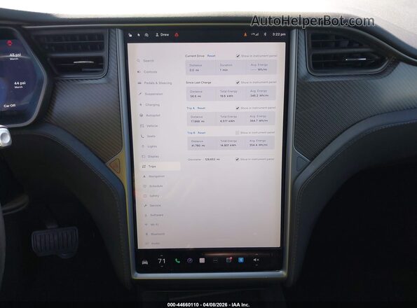 5YJXCBE23JF103587 2018 TESLA MODEL X Black Widok tylnych siedzeń