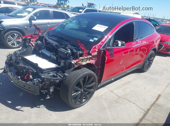 5YJXCBE23LF303033 2020 TESLA MODEL X Maroon Przód lewy