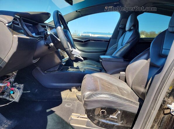 5YJXCBE47GF023641 2016 TESLA MODEL Black Front interior view