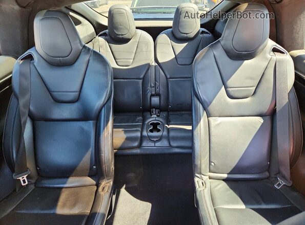 5YJXCBE47GF023641 2016 TESLA MODEL Black Rear seats view