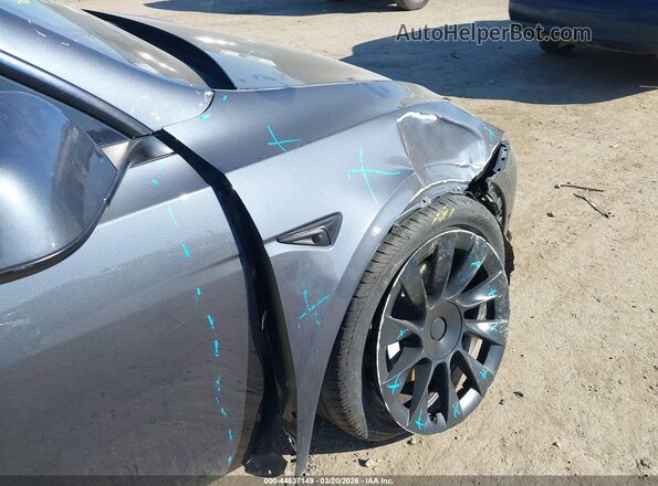 5YJYGAEE1MF287655 2021 TESLA MODEL Y Gray წინა ხედი