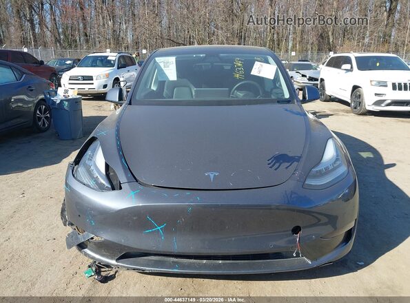 5YJYGAEE1MF287655 2021 TESLA MODEL Y Gray წინა პანელის ხედი
