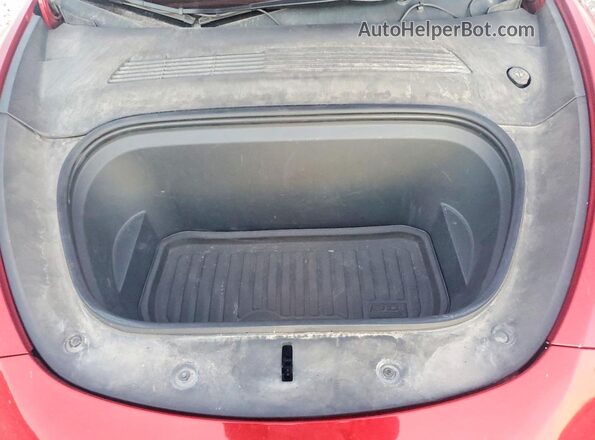 5YJYGAEE5MF205278 2021 TESLA MODEL Красный Вид задней части салона